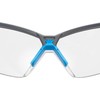 Uvex suXXeed Safety Glasses for Work and Laboratory, Transparent/Anthracite Blue