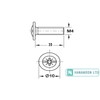 20 pcs Door Knob Handle M4 x 35mm Screws for