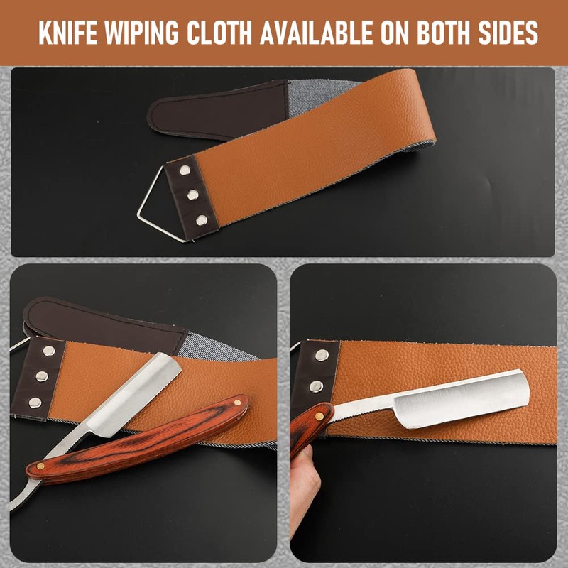 Straight Razor With Strope - Professional Straight Edge Barber Premium