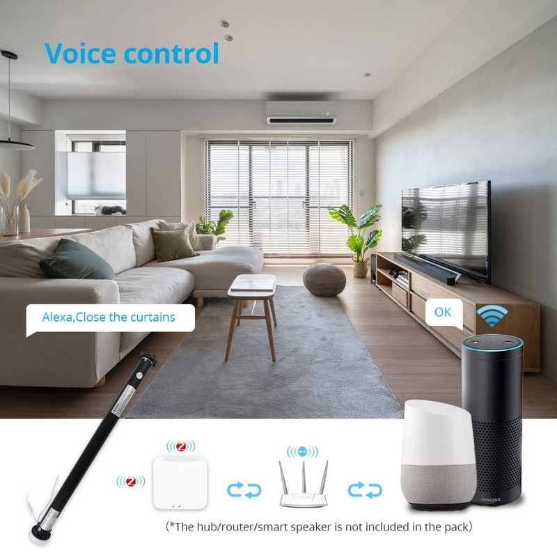 Blindsmart Rechargeable Tuya Zigbee Roller Blinds Motor for 38mm Tube,