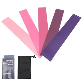 Resistance Bands - Stretching Strength Bands - 5 Resistance Levels Elastic Equipment Accessories Portable Trainer for Home Gym Exercise Pilates Back Thigh