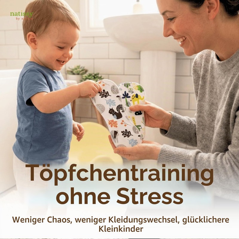 Hergestellt in der EU – waschbare Töpfchentraining Einlagen für Kleinkinder