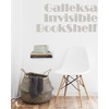 Galleksa Invisible Concealed Floating Metal Bookshelf Bookcase Wall Mounted Storage
