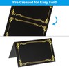 PATIKIL 25 Pack Reserved Table Signs, Gold Edge Printing Tables