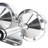 Amarine Made 12V 125db Stainless Steel Dual Trumpet Horn Electric