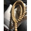 9×7mm Natural Star & Moon Bodhi Prayer Golden Beads Mala