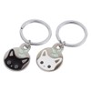 KOYOKOMA 2 Piece Set Key Chain Cat Charm Cute Fish