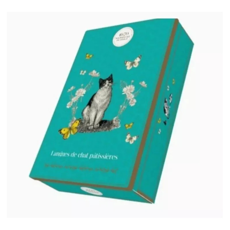 La Sablesienne, "Cat Tongues" Tin of Traditional French Pastry Cookies,