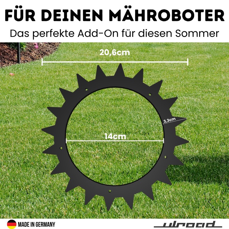 ULROAD 2 Spikes for Robotic Lawnmowers for Lidl Parkside PMRA