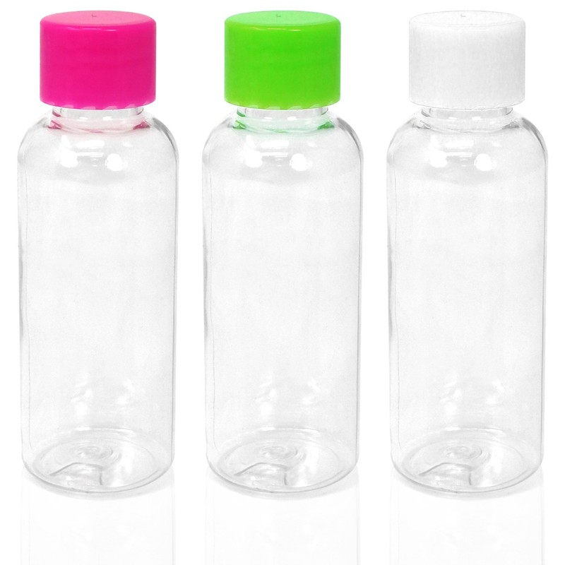 com-four® travel bottles made of plastic with or without bag,