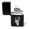 ROLYAD Dual Flame Torch Lighter Deer Head with Antlers Hunting