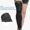 Rodillera Compresión Ajustable 1 Par, Soporte Deportes Articular, Negro, M
