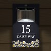 Custom Signs Solar Illuminated Modern Anthracite House Number Sign 24cm