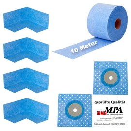 Sealing Set PVL Sealing Tape Inner Corners Wall Sleeves Sealing Wall for and Floor