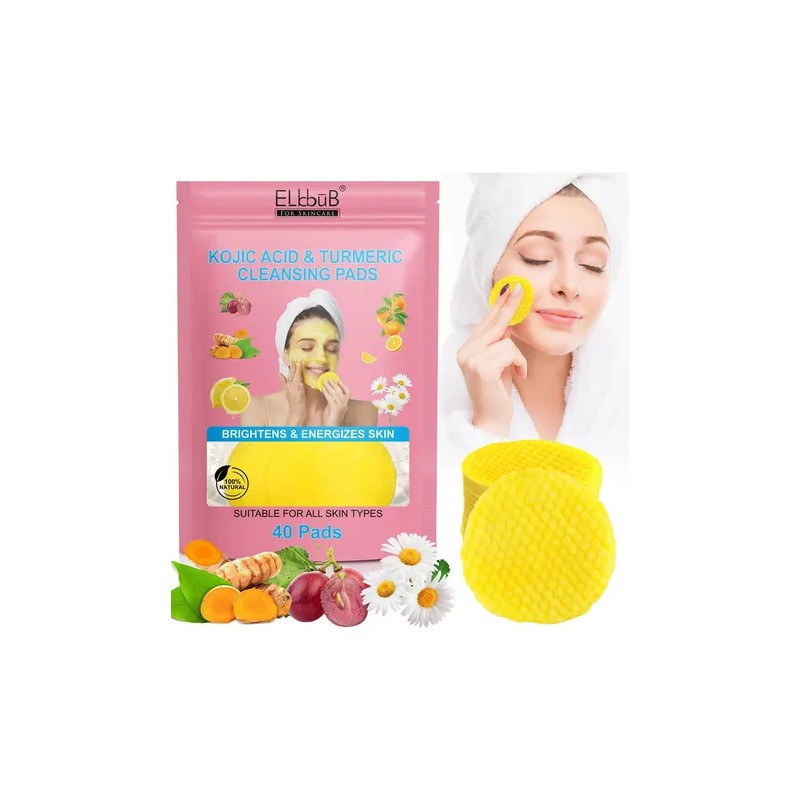 Limpieza Natural Kit 2 Almohadillas Cúrcuma Y Vitaminas 2x40