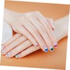 Baluue Nail Art Rhinestones 50pcs Heart Shaped Charm Stickers Manicure