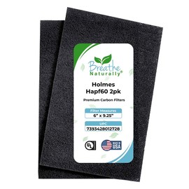 Breathe Naturally - Hapf600 HEPA Carbon Filter Replacement for Holmes Air Purifiers - High Efficiency Carbon Air Cleaner Filters - Compatible with Holmes HAPF600 Series - (2 Pack Carbon Filter C)