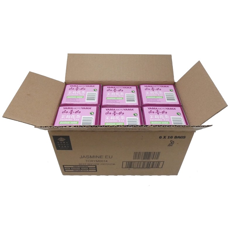 6 boxes of 16 Yamamotoyama Jasmine Green Teabags - 96
