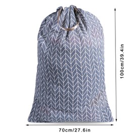 SANFERGE - Bolsa de lavandería extragrande con cordón y asa, bolsa de viaje resistente para lavandería y hogar, forro duradero para cesta de lavandería Ripstop, 22 patrones (28 x 40 pulgadas)