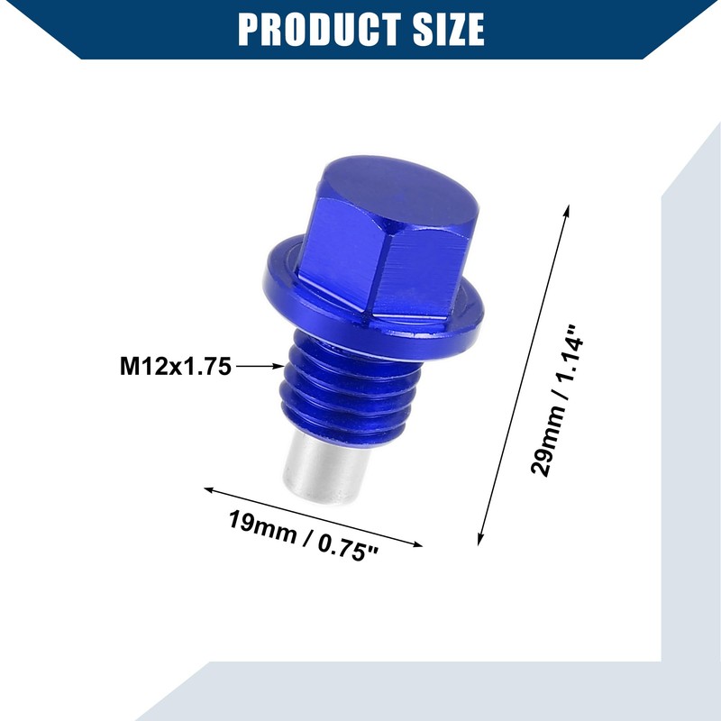 Hihaha Oil Drain Bolt/for Car/Durable Aluminum/1set