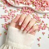 50Pcs Cherry Nail Charms 3D Pink Fruit Nail Supplies Spring