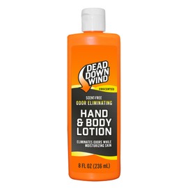 Dead Down Wind Odorless Hand & Body Lotion - Unscented - Odor Elimination for Hunting Gear