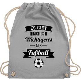 Shirtracer - Gym Bag Backpack - Football Euro 2024 - There Is Nothing More Important Than Football, 2 Light Grey