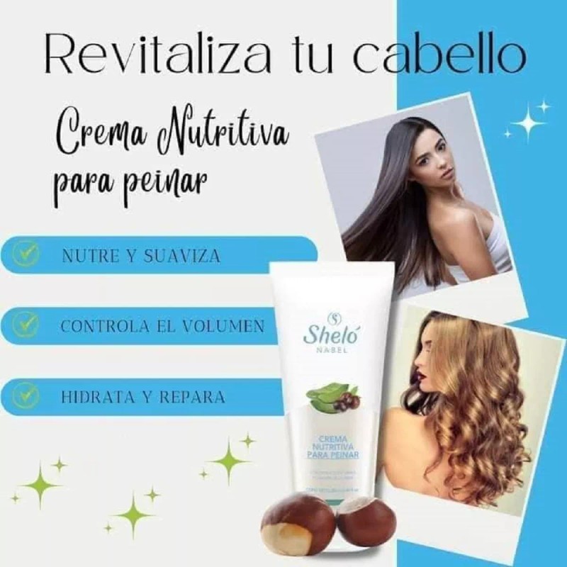 Sheló Nabel Pack Crema Nutritiva Para Peinar Sheló Nabel