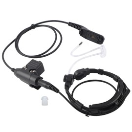 7.1mm Throat Mic Earpiece Retractable Walkie Talkie Headset with U94 PTT for MOTOROLA XIR P8268 P8668