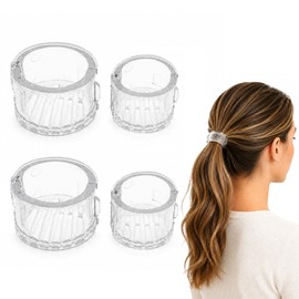 4 PCS Ponytail Clip With Comb Teeth (2 Sizes)