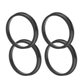 TUCKBOLD Car Wheel Hub Centric Rings Durable Wheels Center Shaft Shock Absorbing Hubrings Black 4 Pcs OD 75.1mm to ID 66.6mm Polycarbonate