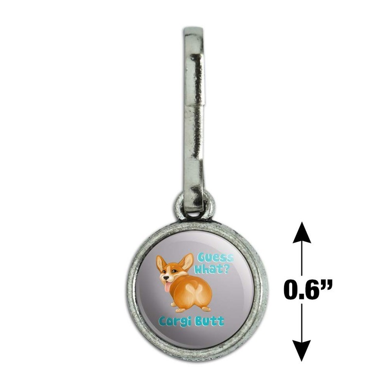 Guess What Corgi Butt Funny Joke Antiqued Charm Clothes Purse