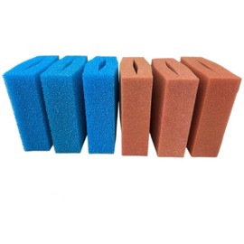 BioTec 5/10/30 Replacement Sponge Sets Suitable for Oase Biotec Pond Filter/Red and Blue Filter Sponges Slotted/Dimensions 25 x 25 x 8 cm/German Quality/Filter Sponge (Set Biotec 10 Oase)