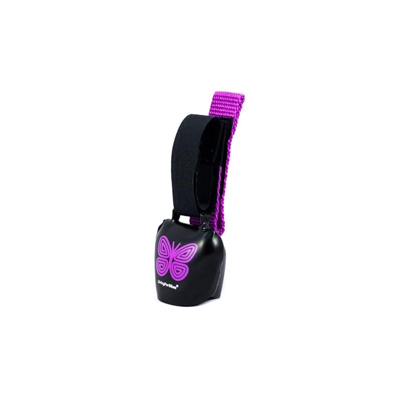 swisstrailbell® Mexico Edition Deep Black: Purple Mariposa, Purple Band, Bicycle