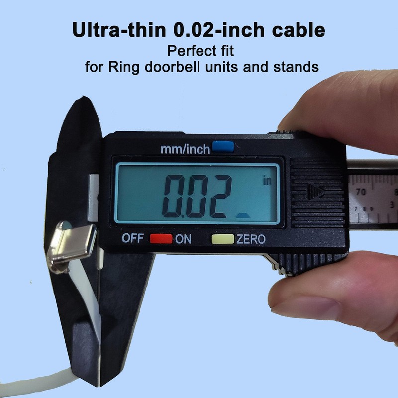 Upgraded，Power Adapter and 24.9ft/7.6m Type-C Power Charging Cable for Ring