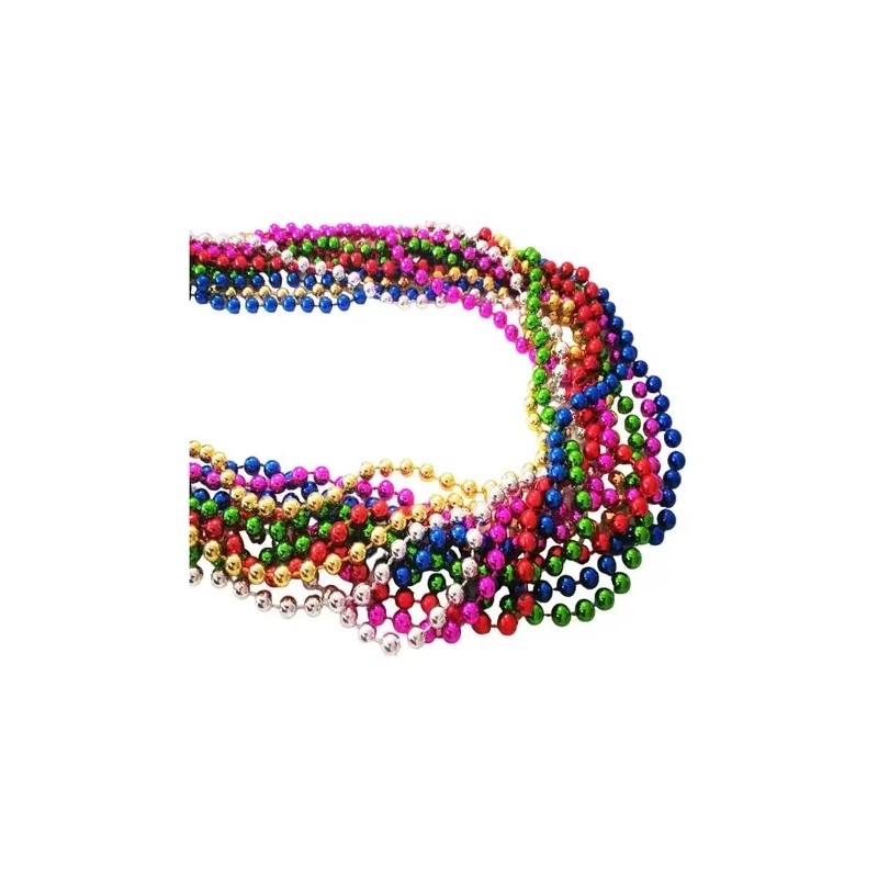 60 Collares Para Bolitas Mardi Gras Batucada Fiesta