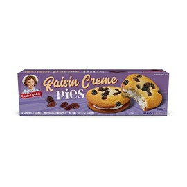 Little Debbie Raisin Crème Pies, 10.15 oz Per Box, 8 Count Per Box, 2 Boxes