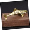 CORHAD Brass Shark Adornment Compact Desktop Decor Sturdy and Sturdy