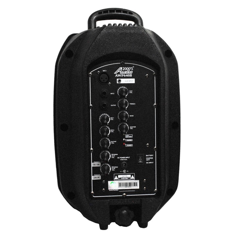 Audio 2000 PA6408HL Dual Channel 50W 8" Woofer PA System
