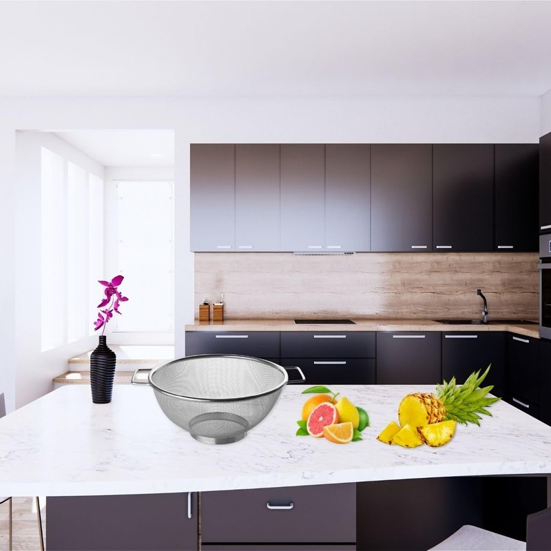 Fackelmann Stainless Steel Fine Mesh Kitchen Sieve/Colander (Diameter: 20 cm)