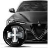 SkinoEu Compatible with Alfa Romeo Front Bonnet Badge Rear Boot