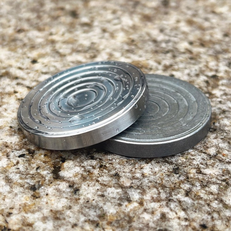 EDC Titanium Contact Coins Fidget Toys, Pocket Skill Toys Lucky