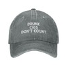 huesdeaw Drunk Cigs Don't Count Hat for Men Baseball Cap