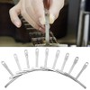 BOBOZHONG Understring Radius Gauge,9PCS Guitar Luthier Tool,Radius Gauge Set Stainless
