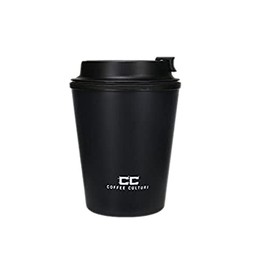 Coffee Culture Eco Double Wall Reusable Travel Cup, 350 ml, Onyx Black