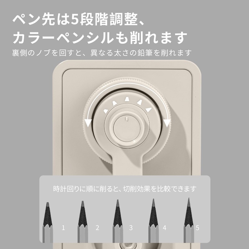 deli Pencil Sharpener, Silent, Adjustable Design, Manual Sharpener, Desk Sharpener,