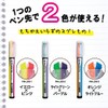 Kokuyo Beetle Tip Dual Color Highlighter, 3-Pack (PM-L303-3S)