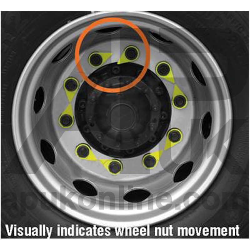 APUK 28x Checkpoint Wheel Nut Indicator Rubber Boot Dust Cap