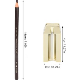 Lápiz de Cejas, 4 en 1, Afilador de Cejas de Pico de Pato, Juego de Lápices de Cejas, Maquillaje de Cejas, Herramientas Cosméticas para Dar Forma, Herramientas para Cejas(#2)