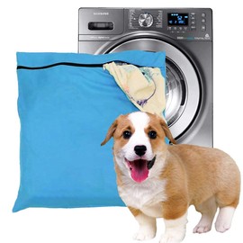 Petwear Laundry Bag, Pet Laundry Bag, Blue Filter, Pet Hair, Pet Washer, Washing Bag for Washing Machine with YKK Zipper for Pet Bedding, Blankets, Towels, Large